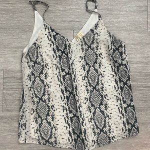 Snake print tank top